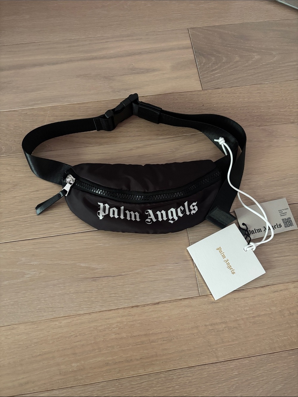 Palm Angels Kids Black Logo Belt Bag